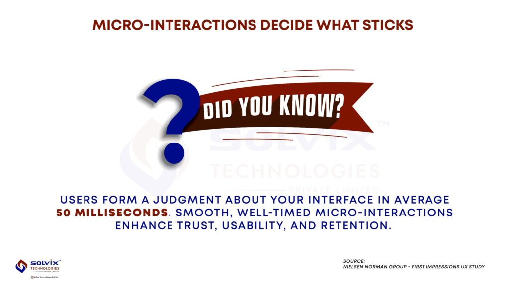 Stat on micro-interactions and user experience impact within milliseconds